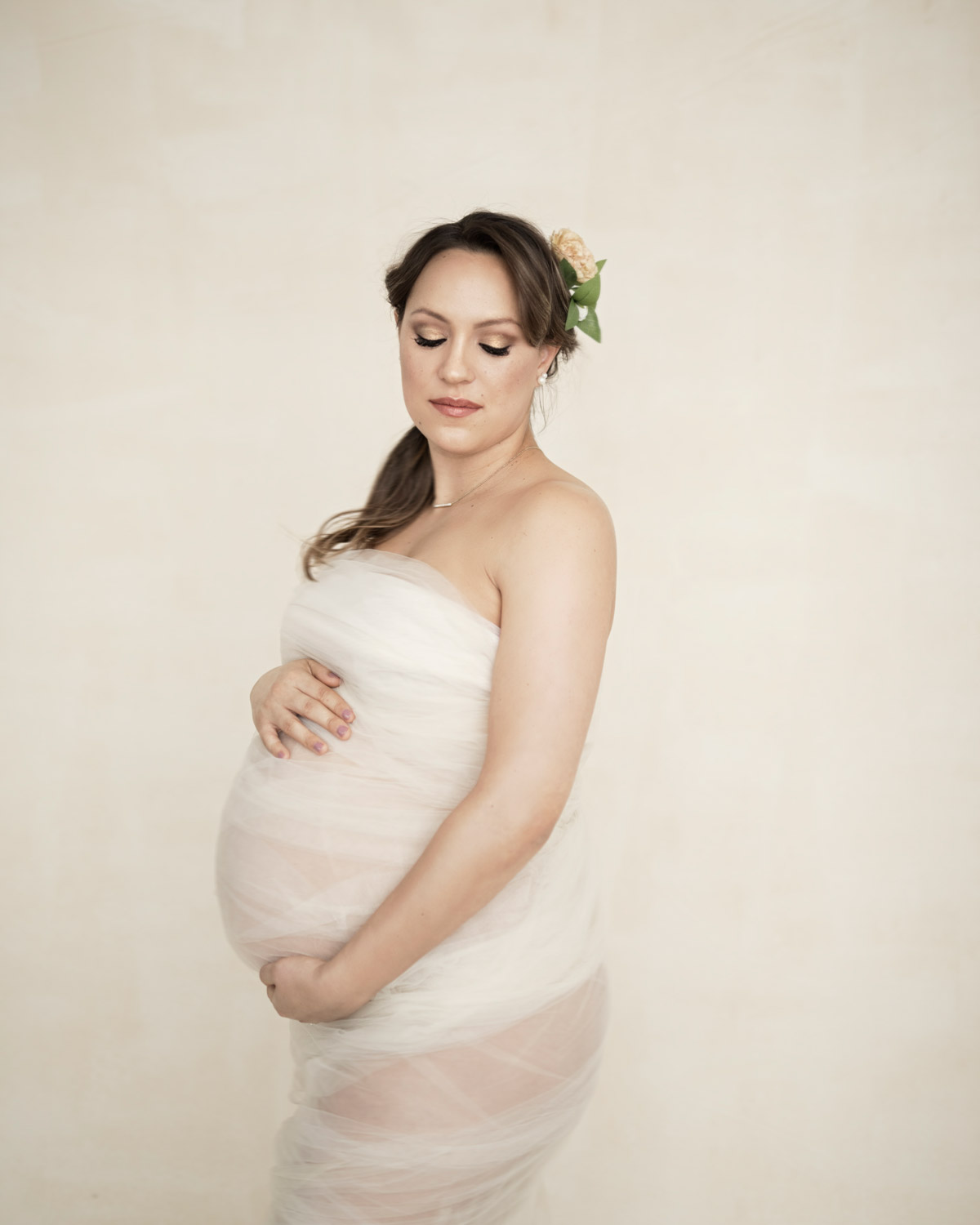 Borniu Maternity Dress For Photoshoot Women Pregnants Photography