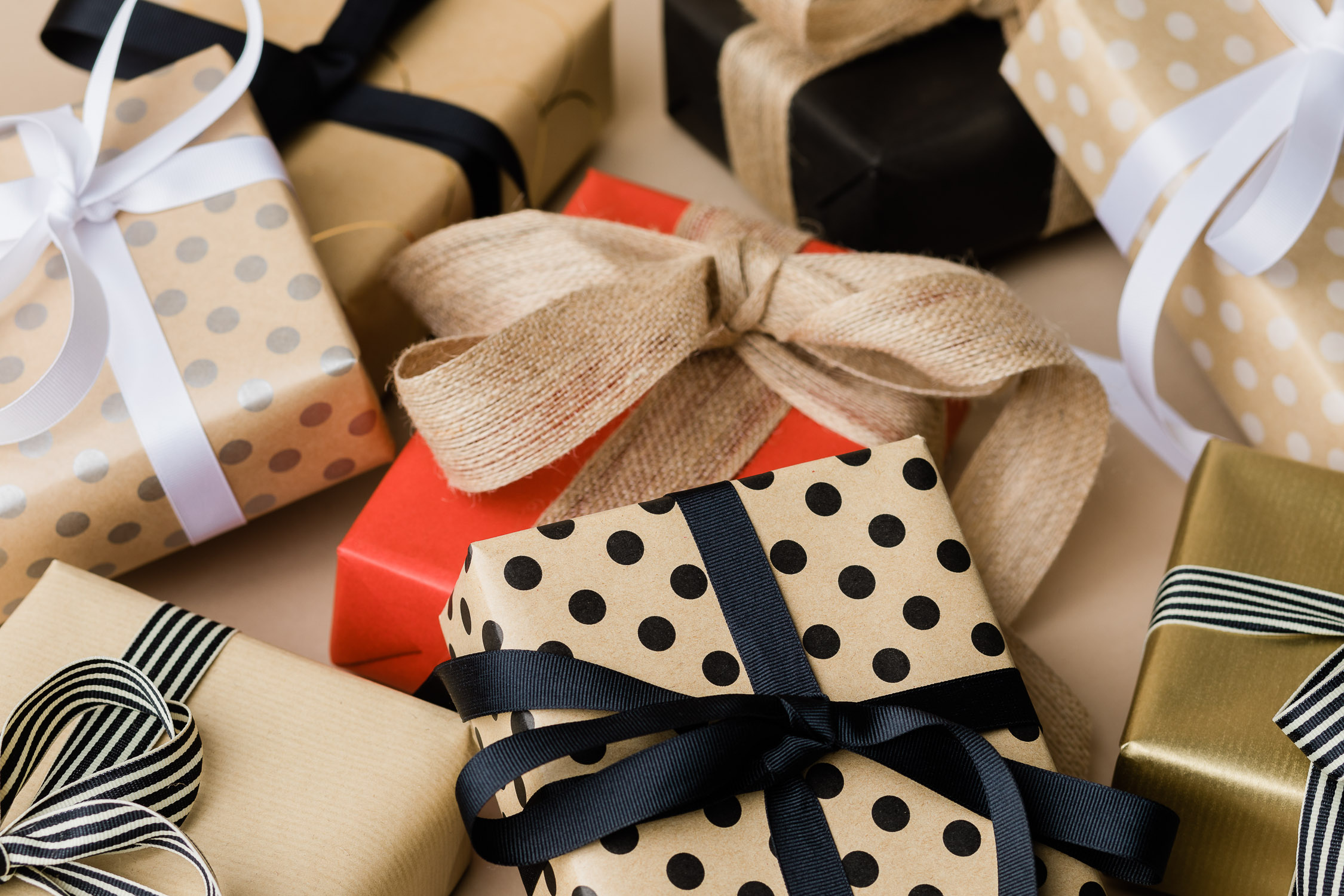 Lifestyle wrapping paper photography for Toronto business